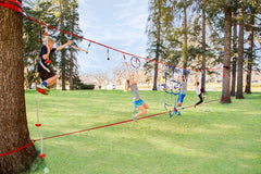 NinjaLine 30' Intro Kit with 7 Hanging Obstacles